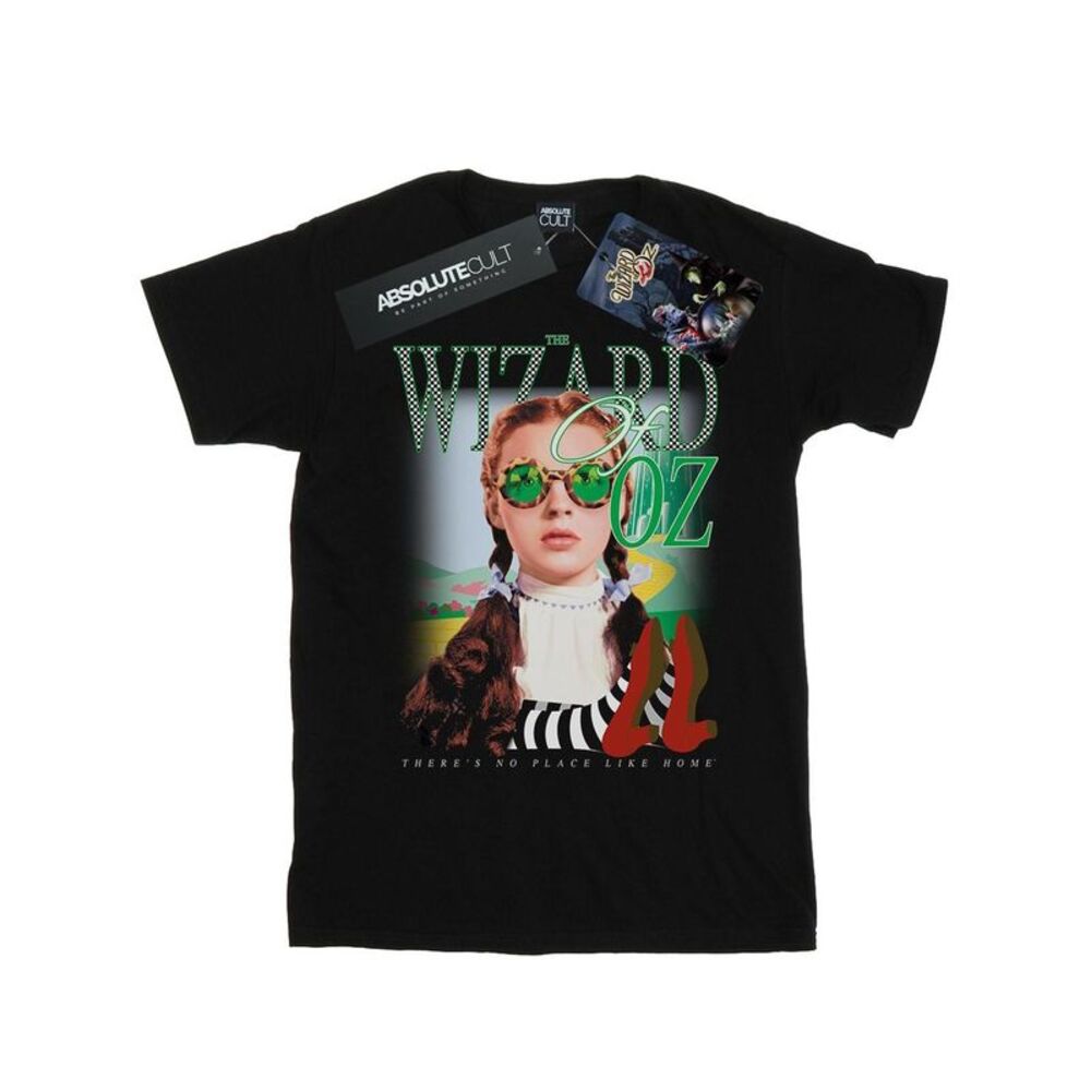 The Wizard Of Oz Mens No Place Checkerboard T-Shirt / Black
